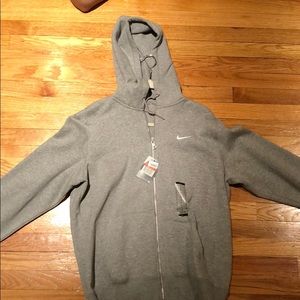 Light Grey Nike Zip Up